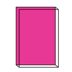 Retro futuristic rectangular
text frame