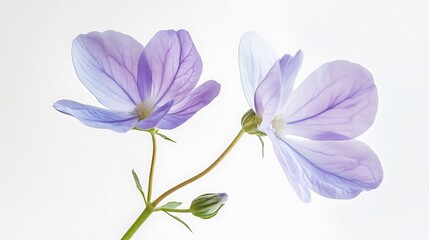Delicate Lavender Flowers Gracefully Bloom Softly