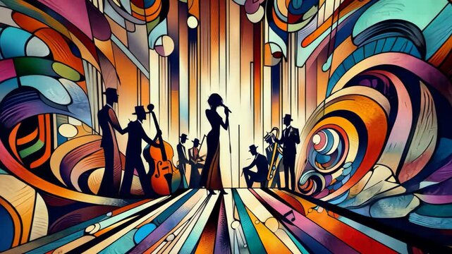 Jazz club singer