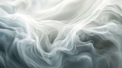Obraz premium Abstract Swirls of White and Grey