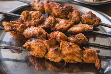 Traditional Turkish dish chicken shish