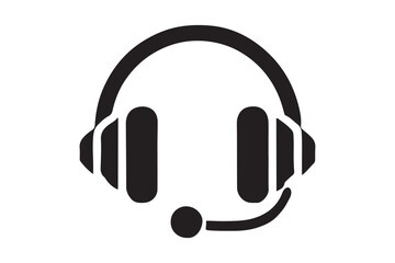 Minimalist headset icon