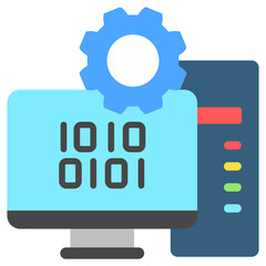 Hardware flat color icon, use for UI, UX, app and web development, digital or print. for digital industry, education, technology.