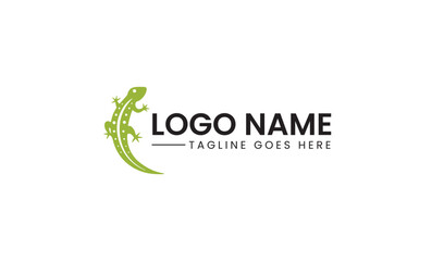 Lizard Logo | Nutrition Concept Logo Idea with Lizard