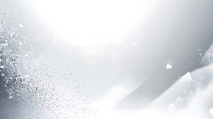 Obraz premium Abstract Grey Background With Shattered Glass Particles