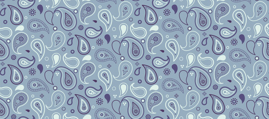 Tradition classical floral pattern. Bohemian colours a western sketching. Wrapping image repeat paisley.