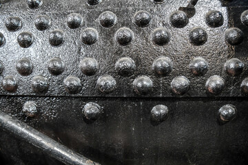 old metal locomotive plate