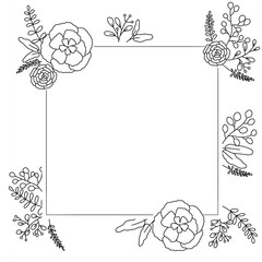 Aesthetic flowers background for print, background product, background sale, background photo, salon, cake bakery, nails art, online shop, etc. frame with flowers.