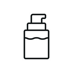 Foundation bottle make up beauty icon vector basic design