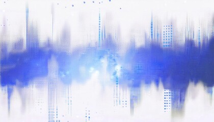 Abstract Blue Digital Matrix Pattern with Pixelated Gradient Overlay, Ideal for Technology, AI, and Data Driven Visual Concepts