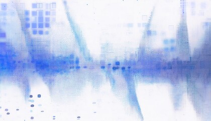 Abstract Blue Digital Matrix Pattern with Pixelated Gradient Overlay, Ideal for Technology, AI, and Data Driven Visual Concepts
