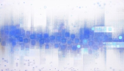 Abstract Blue Digital Matrix Pattern with Pixelated Gradient Overlay, Ideal for Technology, AI, and Data Driven Visual Concepts