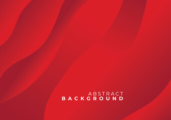 Abstract red background featuring gradient colors and smooth, curving lines.
