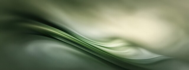 Obraz premium Abstract waves, smooth curves, fluid motion, mint green gradient, minimalist design, soft shadows, elegant flow, silk texture, ethereal atmosphere, soothing colors, gentle undulation, subtle shading, 