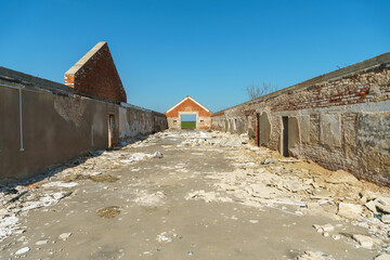The ruins of a ruined building. A ruined distillery.