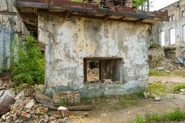The ruins of a ruined building. A ruined distillery.