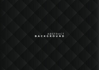 Abstract black background with sleek square geometric texture and copy space, perfect for covers, posters, and web banners.