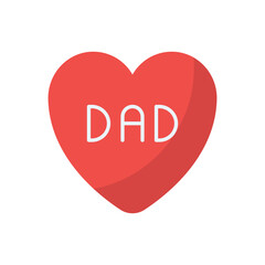 Dad Love vector icon