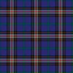 Blue, Green, Red, Black, Gray Tartan Weave Pattern - Tile