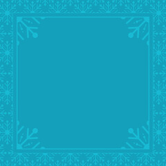 Decorated border frame design vector background