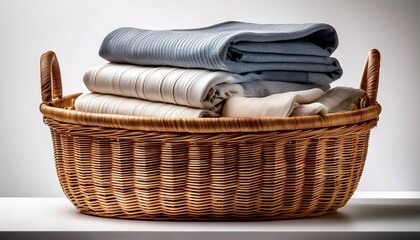 Obraz premium laundry basket and towels