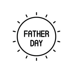 Father Day vector icon