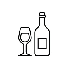 Wine vector icon