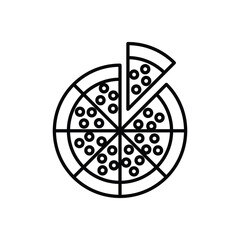 Pizza vector icon