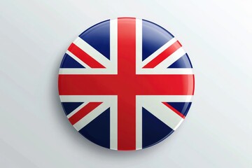 Obraz premium Circular Icon Representing National Flags: Britain, Russia, Italy, America, France, Holland, and Spain