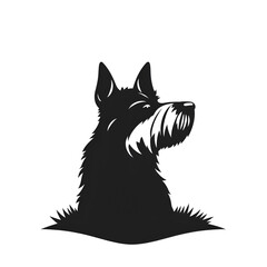 Westley dog pet animal silhouette. Good use to for symbol, logo, web icon, mascot logo, sign, sticker design, vector, animal or any design you wany. Easy to use..ai