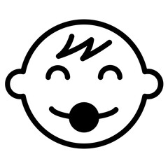 Baby or newborn icon