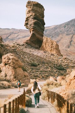 Volcanic Rock Formation in Teide National Park, Tenerife, Canary Islands