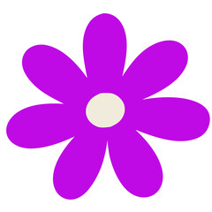summer flower illustration flat design