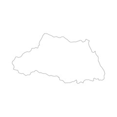 Obraz premium Saitama prefecture blank outline map