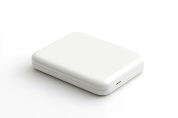 Compact White Portable Wireless Device for Seamless Connectivity in Cyberspace
