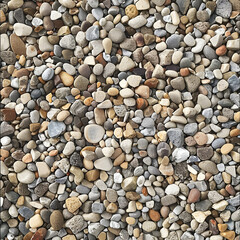 Naklejka premium Expansive Gravel Landscape Showcasing Natural Beauty in a Mosaic of Earth Tones