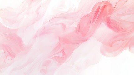 A gentle and romantic background with light pink smoke trails swirling on a pure white canvas