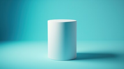 Showcase your products with a sleek, empty pedestal set against a minimalist backdrop for an elegant look. Ideal for highlighting modern designs.