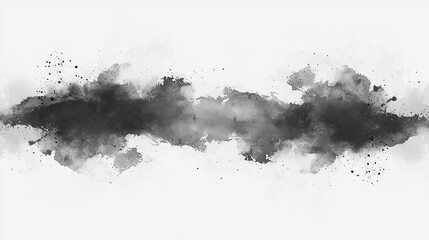 Abstract grayscale watercolor wash.