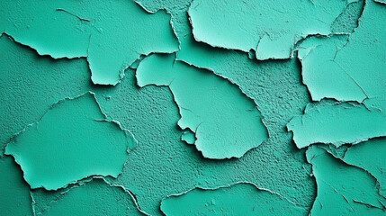 Turquoise painted wall with a smooth, plain background symbolizing calm, serenity, and tranquility amidst the chaos, offering a modern and minimalist aesthetic in a vibrant yet peaceful setting

