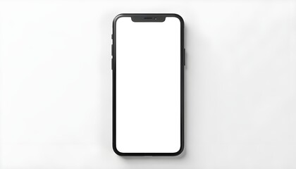 An Instagram story template mockup on a modern smartphone blank white screen