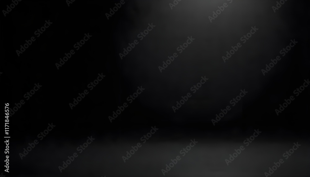 Fototapete an abstract light gradient black studio background, offering a soft and elegant ambiance. this empty