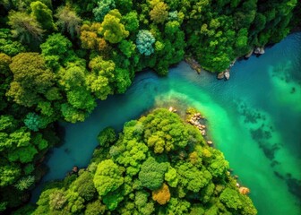 Naklejka premium Candid nature shots create a textured, abstract green background.