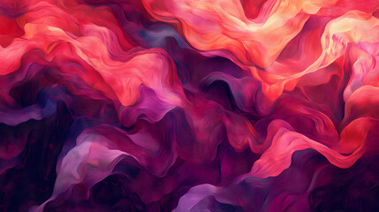 Obraz premium Red soft silk cloth texture. Velveted. Illustration