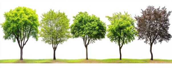Isolated high-definition tree on a white background