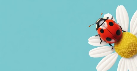 Fototapeta premium ladybug on a flower