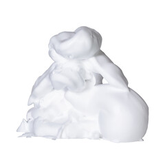 Shaving foam isolated