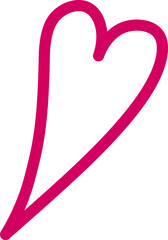 Handdrawn Lined Heart