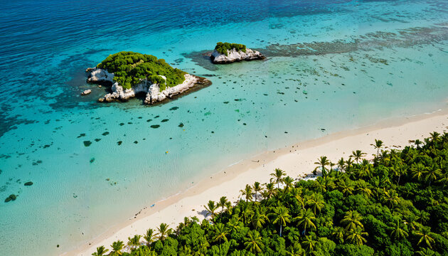 Paradis tropical sur une &icirc;le isol&eacute;e