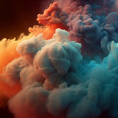 Color Explosion smoke painting